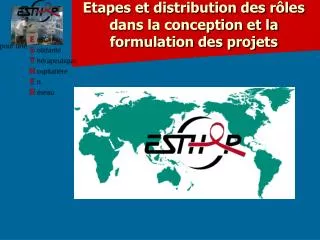 etapes et distribution des r les dans la conception et la formulation des projets