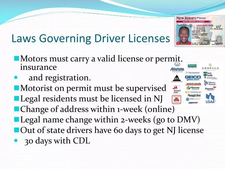laws governing driver licenses