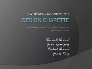 Design charette