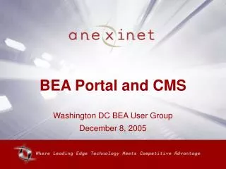 BEA Portal and CMS