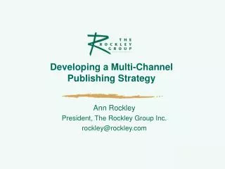 Developing a Multi-Channel Publishing Strategy