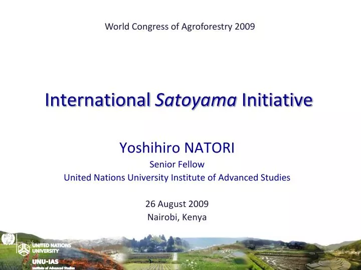 international satoyama initiative