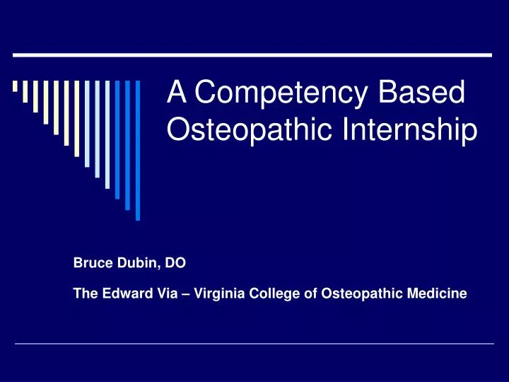 a competency based osteopathic internship