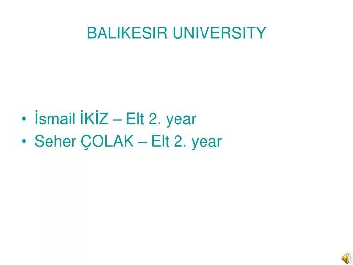 balikesir university