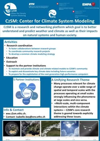 C 2 SM : Center for Climate System Modeling