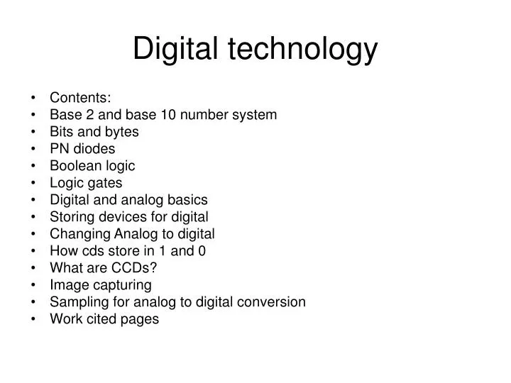digital technology