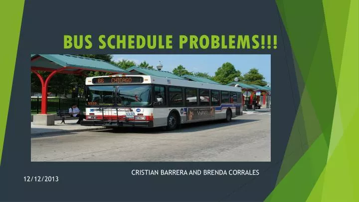 bus schedule problems