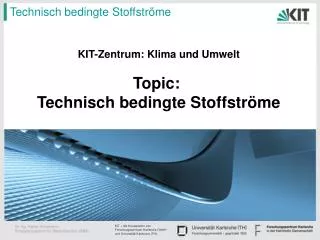 technisch bedingte stoffstr me