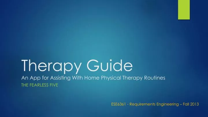 therapy guide an app for assisting with home physical therapy routines