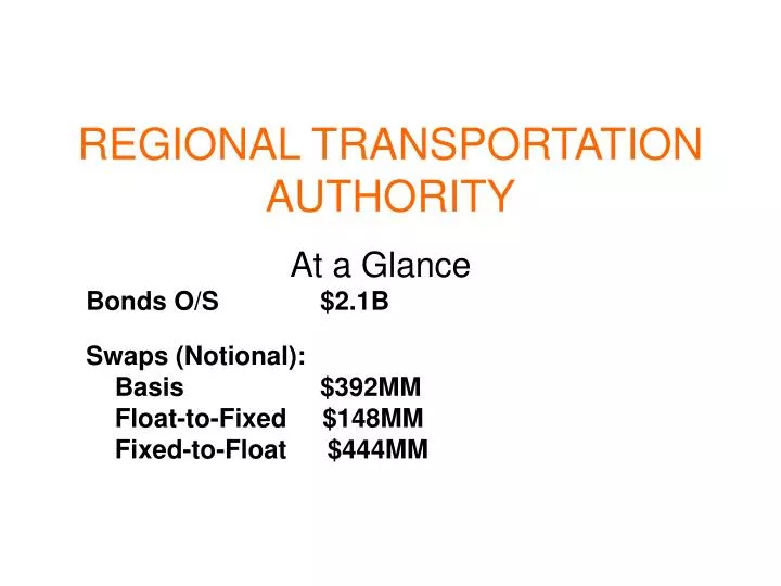 regional transportation authority