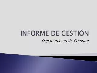 informe de gesti n