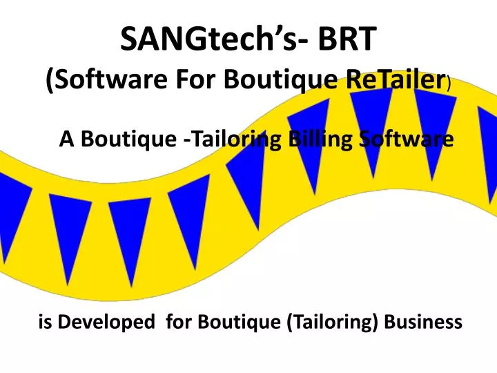 sangtech s brt software for boutique retailer