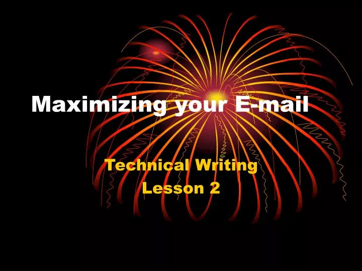 maximizing your e mail