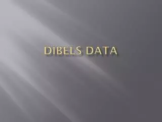 DIBELS DATA