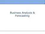 Business Analysis &amp; Forecasting - slide 1