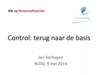 control terug naar de basis