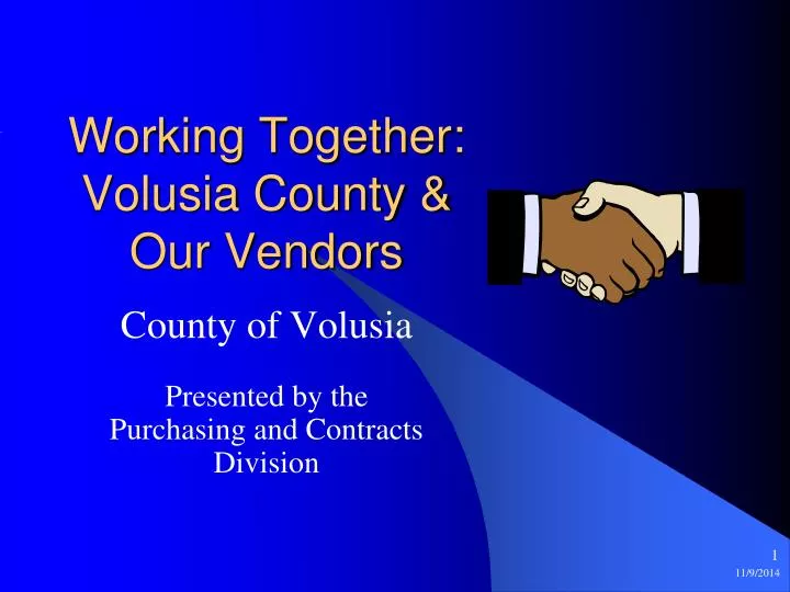 working together volusia county our vendors