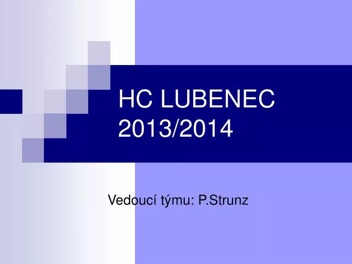 hc lubenec 2013 2014