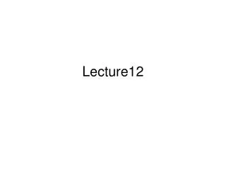 Lecture12