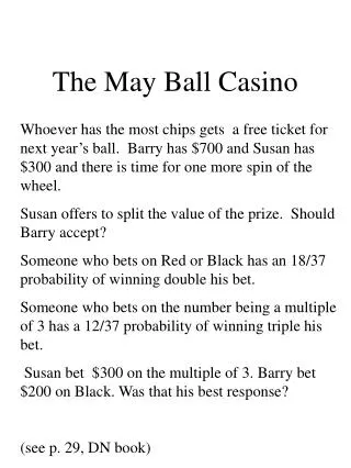 The May Ball Casino