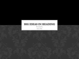Big Ideas in Reading