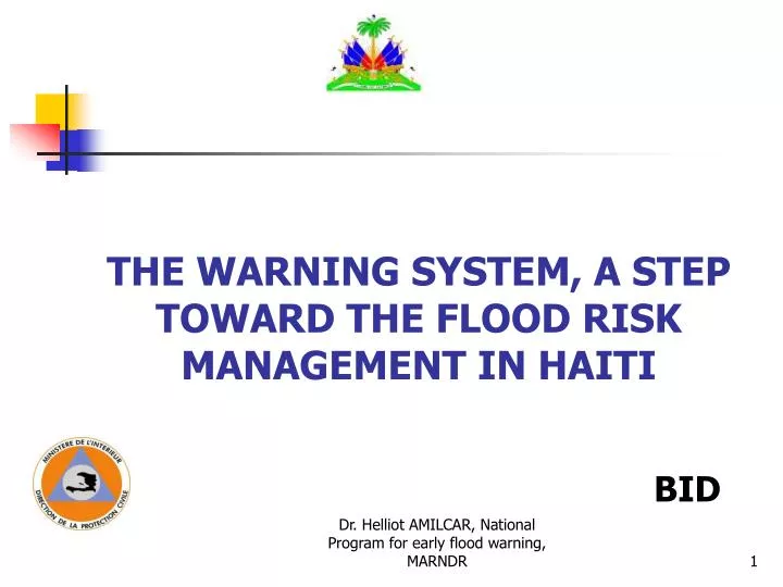 the warning system a step toward the flood risk management in haiti