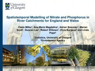 Spatiotemporal Modelling of Nitrate and Phosphorus in River Catchments for England and Wales