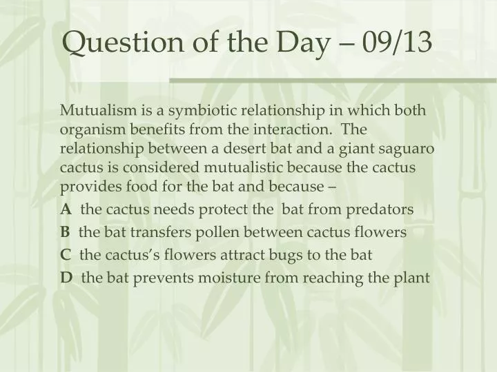 question of the day 09 13