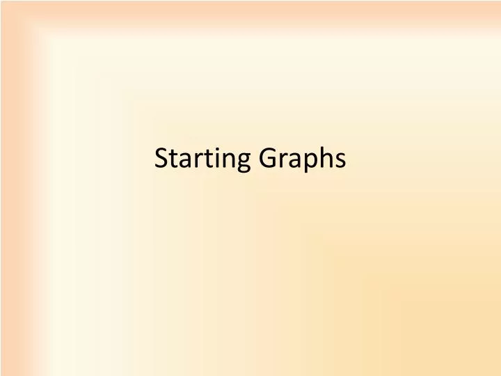 starting graphs