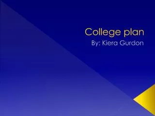 College plan