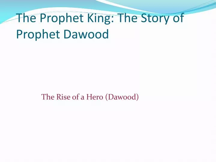 the rise of a hero dawood