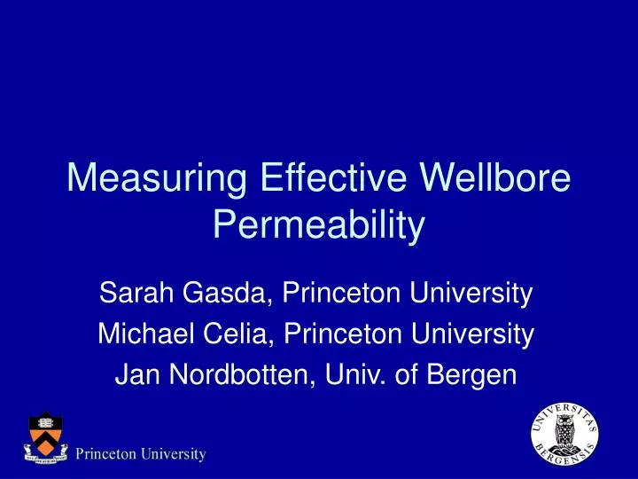 measuring effective wellbore permeability