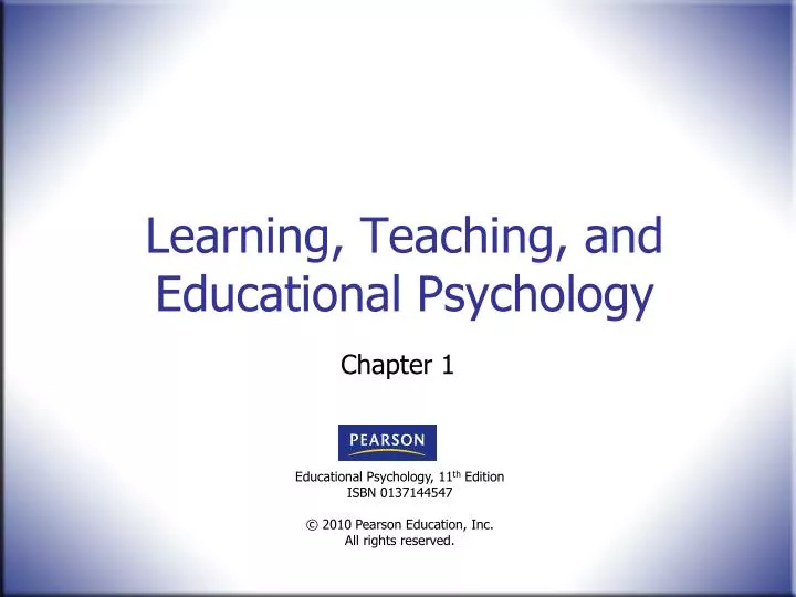learning teaching and educational psychology