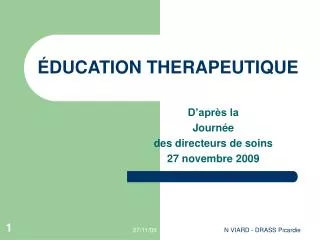 ducation therapeutique