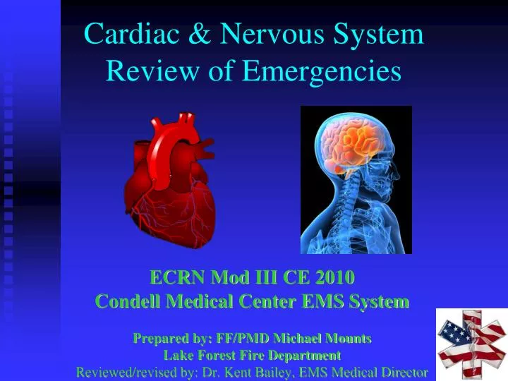 cardiac nervous system review of emergencies