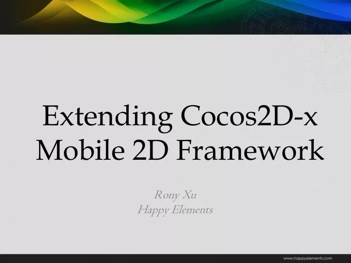 extending cocos2d x mobile 2d framework