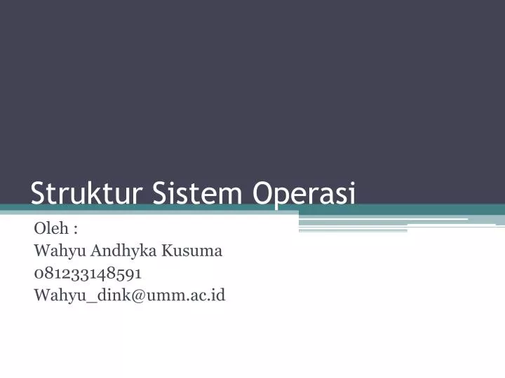 struktur sistem operasi