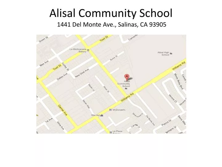 alisal community school 1441 del monte ave salinas ca 93905