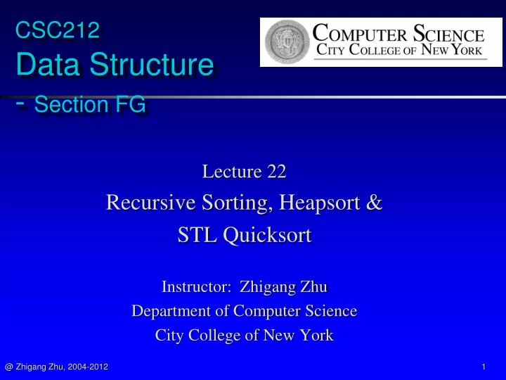 csc212 data structure section fg