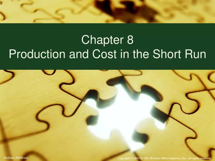 chapter 8 production and cost in the short run