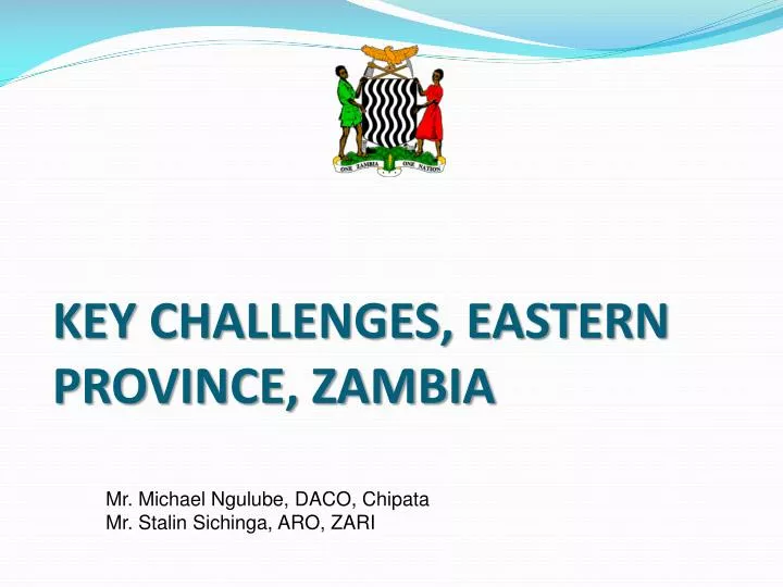 key challenges eastern province zambia