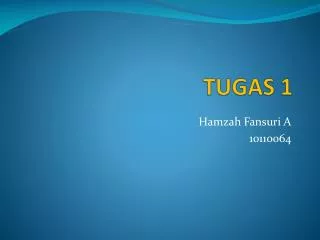 tugas 1