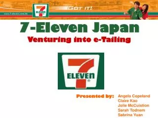 7-Eleven Japan Venturing into e-Tailing
