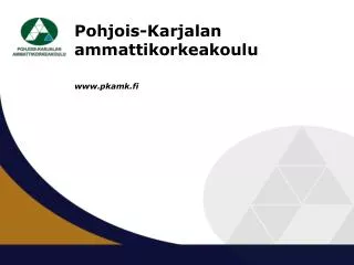 pohjois karjalan ammattikorkeakoulu