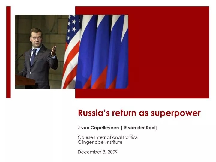 russia s return as superpower