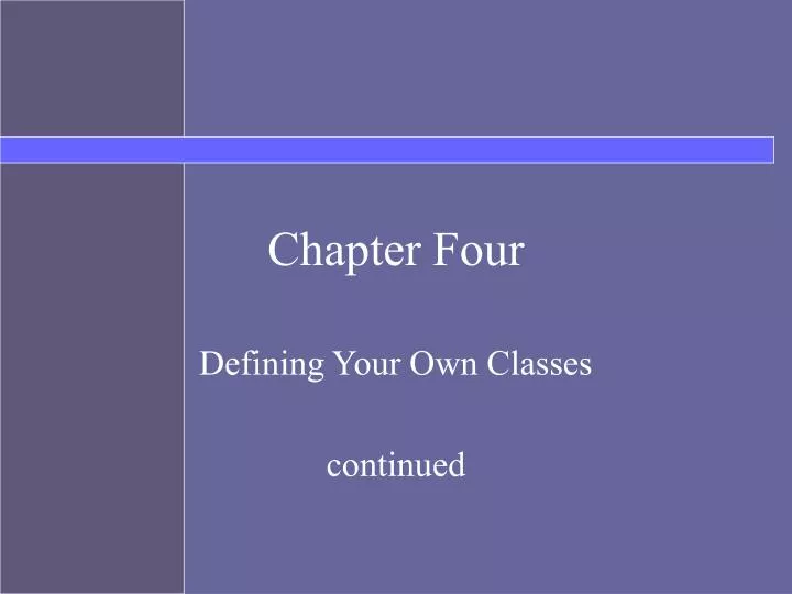 chapter four