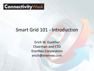 Smart Grid 101 - Introduction