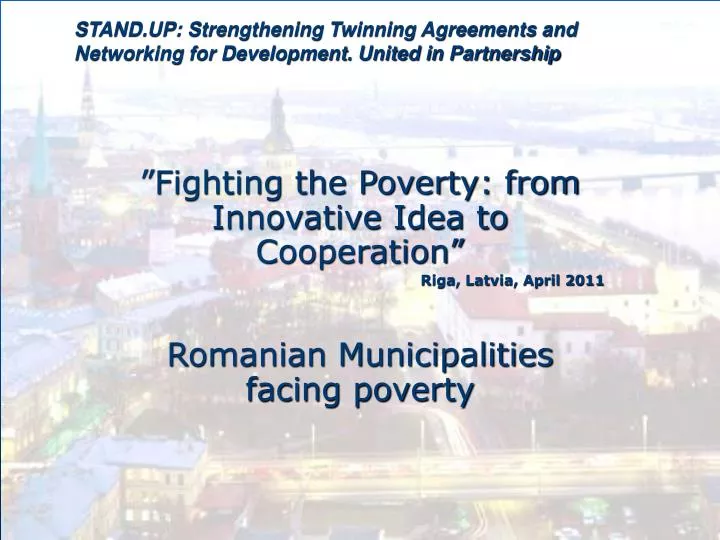stand up strengthening twinning agreements and networking for development united in partnership