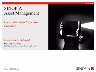 SINOPIA Asset Management Guaranteed and Structured Products Conference in Instanbul