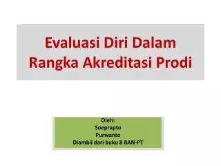 PPT - EVALUASI-DIRI DAN PENILAIANNYA PowerPoint Presentation, Free ...